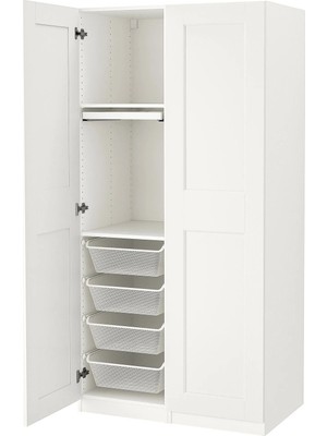 IKEA Beyaz Ferah Kapaklı Gardırop