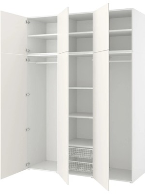 IKEA Beyaz Fonksiyonel Kapaklı Gardırop