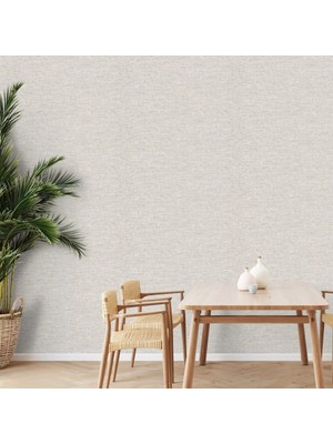 Adawall Muse Koleksiyonu 25108-2 Açık Gri, Krem Doğal Taş Görünümlü Duvar Kağıdı 1.06X15.6M, 16.5m²