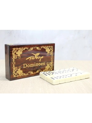 Indispensablely Ahşap Kutulu Domino Oyunu ALK4220