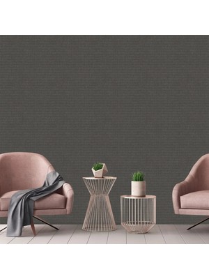 Adawall Muse Koleksiyonu 25102-6 Koyu Kahverengi Dokulu Silinebilir Nonwoven Vinil Duvar Kağıdı 1.06X15.6M
