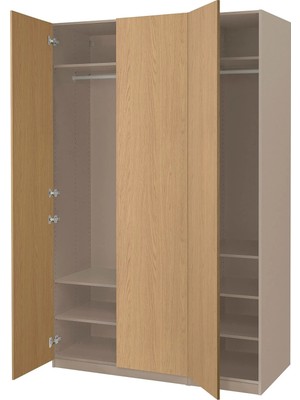 IKEA Çok Renkli Sağlam Kapaklı Gardırop