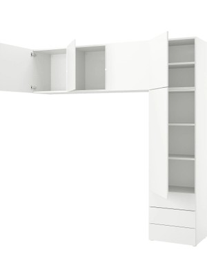 IKEA Beyaz Modern Kapaklı Gardırop