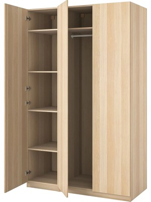 IKEA Meşe Geniş Kapaklı Gardırop