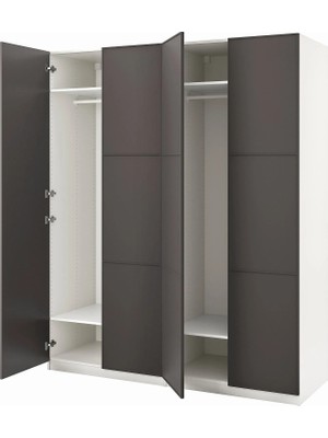 IKEA Beyaz Fonksiyonel Kapaklı Gardırop