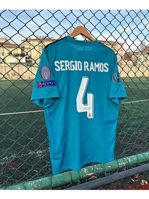 R.madridd 2017/18 Sergio Ramos Turkuaz Yetişkin Forması