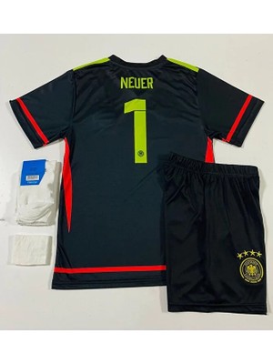 Almanya Euro 2024 Manuel Neuer Kaleci Çocuk Forması 3'lü Set
