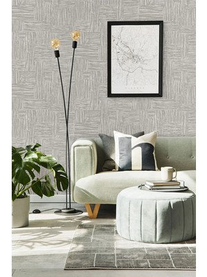 Adawall Vizon Dokulu Silinebilir Nonwoven Vinil Duvar Kağıdı | Muse 25101-2, Açık Vizon, 1.06X15.6M - 16.5m²