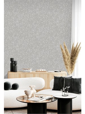 Adawall Muse Koleksiyonu 25103-3 Gri Dokulu Modern Duvar Kağıdı 1.06X15.6M, 16.5m²
