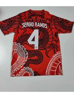 R. Madridd Sergio Ramos 2023/24 Yeni Sezon Özel Konsept Forması (Red)
