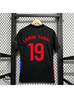 2024/25 Yeni Sezon Lamine Yamal Deplasman Forması (Black)