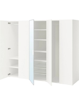 IKEA Beyaz Modern Kapaklı Gardırop