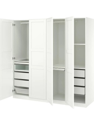 IKEA Beyaz Fonksiyonel Kapaklı Gardırop