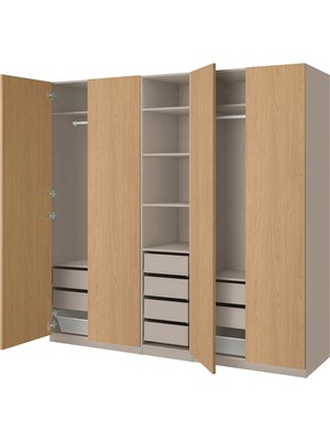 IKEA Çok Renkli Fonksiyonel Kapaklı Gardırop