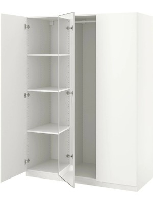IKEA Beyaz Modern Kapaklı Gardırop