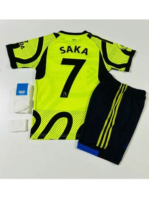 A'r's'e'n'a'l 2023-24 Sezon Bukayo Saka Alternatif Çocuk Forması 4'lü Set