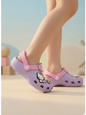 Altın Pabuç Çocuk Cross Terlik Figürlü Rahat Hafif Kaymaz Bahçe Havuz Plaj Günlük Yazlık Terlik