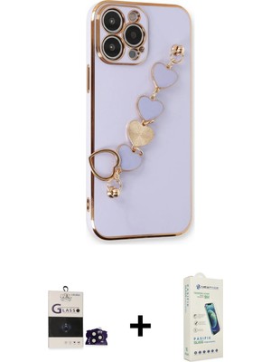 BUTİMAR'S iPhone 14 Pro Max Nova Işık Prime - Şeffaf Pasifik Cam Ekran Koruyucu + Siyah Bilvis Titan Kamera Lens