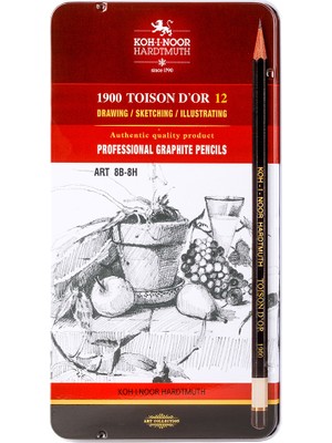 Kitabevimden Koh-I Noor Set Of Gaphite Pencils (12 Li) 1902 12