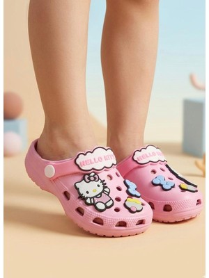 Altın Pabuç Çocuk Cross Terlik Figürlü Rahat Hafif Kaymaz Bahçe Havuz Plaj Günlük Yazlık Terlik