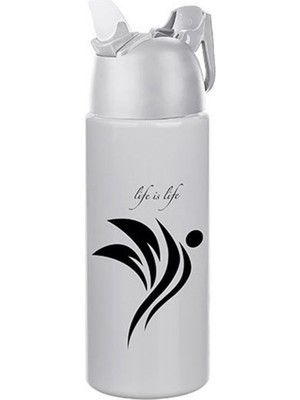 K-yonlineticaret Kilitlenebilen Matara Güvenlikli Suluk Sporcu Matarası Spor Su Şişesi Içecek Şişesi 700ML (5501)