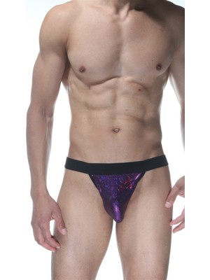 TeknoKapsül Simli Mor Erkek Tangası