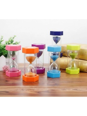 Twin Store Renkli Cam Kum Saati – Dekoratif Masaüstü Zaman Ölçer, Estetik Ofis Ev Aksesuarı