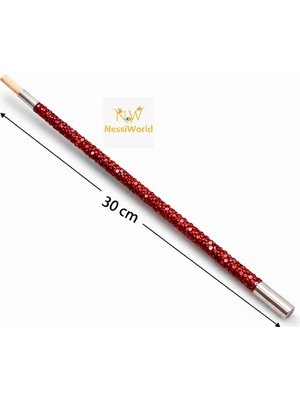 Twin Store 30 cm Kırmızı Payetli Tutacağı – 1920’LER Gatsby Parti Aksesuarı