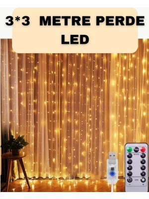 Twin Store Iç Dış Mekan Perde LED – Bahçe, Balkon Veranda Için