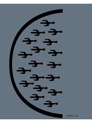 Twin Store New Seri N-432 Stencil 35X25 cm