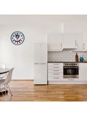 Twin Store Krem 36 cm Mutfak Dekoratif Duvar Saati