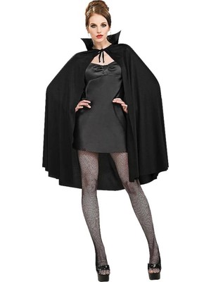 Twin Store Siyah Renk Yakalı Halloween Pelerini 90 cm