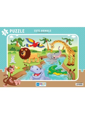 TeknoKapsül Blue Fus Cute Animals - Sevimli Hayvanlar Puzzle 30 Parça