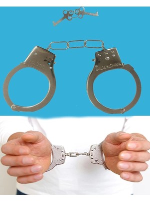 Twin Store Anahtarlı Oyuncak Metal Kelepçe Polis Kelepçesi