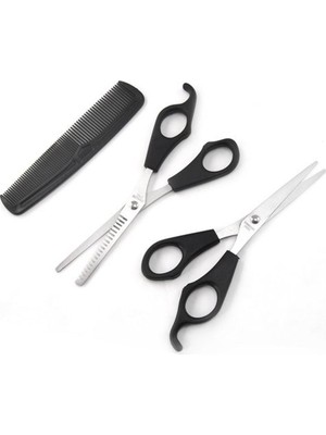 Twin Store Kuaför Seti Saç Kesme Inceltme Makası Tarak Hediye 3lü Set