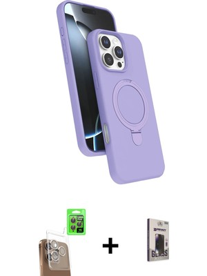 BUTİMAR'S iPhone 16 Pro Max Iz Işık Koleksiyonu - Siyah Bilvis Hayalet Cam Ekran Koruyucu + Çöl Titanyum Raze Metal Kamera Lens