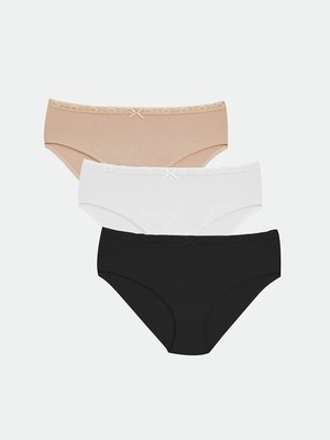 Lc Waikiki Yeni Sezon Dantel Detaylı Bikini Külot 3'lü