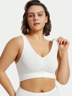 YMÇ Hamile ve Emzirme Uyumlu Dikişsiz Sütyen Esnek ve Rahat Iz Yapmaz Gün Boyu Konfor & Doğal Destek