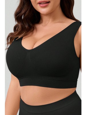 YMÇ Iz Belli Etmeyen Pedli Büstiyer Sütyen Esnek ve Rahat Iz Yapmaz Gün Boyu Konfor Doğal Destek