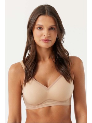 YMÇ Dikişsiz Lazer Kesim Sütyen Kusursuz Görünüm & Konfor Lazer Kesim Esnek Doku ve Ideal Destek