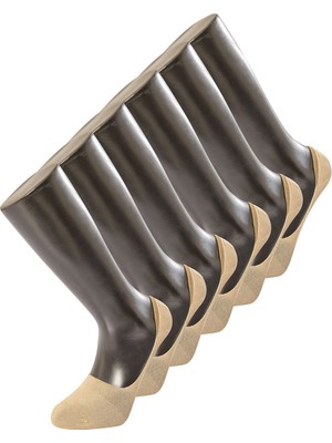 Türen Erkek Düz Babet Çorap 6'li Paket 9001/BEJ