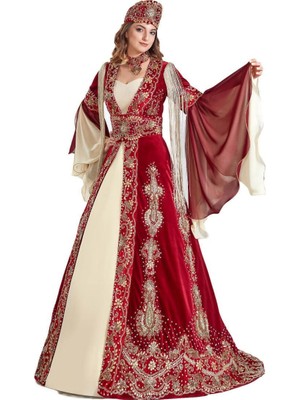 Ceyyiz Hint 5li Bindallı Kına Elbisesi Firdevs