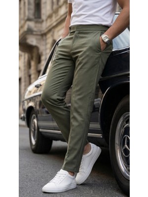 Marsilyan- Erkek Toka Detaylı Oldmoney Kumaş Pantolon