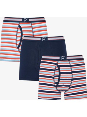 Penti Erkek Renkli Retro Checks Çoklu Boxer