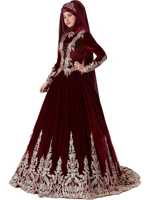 Ceyyiz Tesettür Modeli Bindallı Kına Elbisesi Lavin