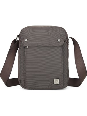 Smart Bags Smart Dikey Model Su Geçirmez Ayarlanabilir Uzun Askılı Erkek Günlük Omuz Çantası Koyu Kahve