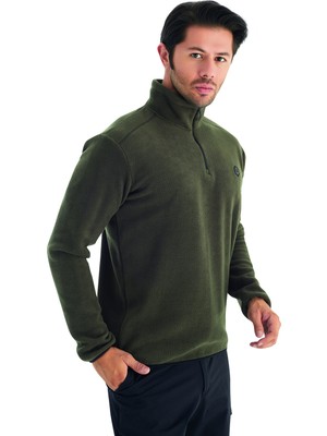 Crozwise Polar Yarım Fermuarlı Sweat Kahve Tonu