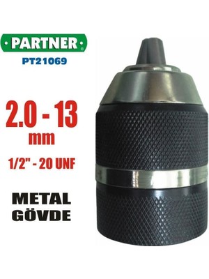 Partner 21069 Anahtarsız Mandren 13 mm 1/2