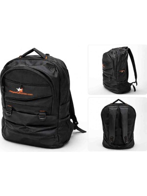 Genel 55+10 Litre Siyah Çok Gözlü Sıkıştırma Kemerli Yürüyüş-Seyahat-Okul-Dağcı-Trekking-Kampçı Sırt Çantası