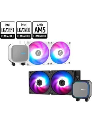 MSI Msı Mag Corelıquıd A13 Argb LED 240MM Sıvı Soğutma Sıstemı